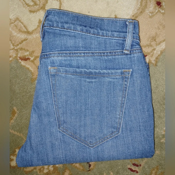 Ann Taylor Loft Relaxed Skinny Blue Denim Jeans - Picture 3 of 7